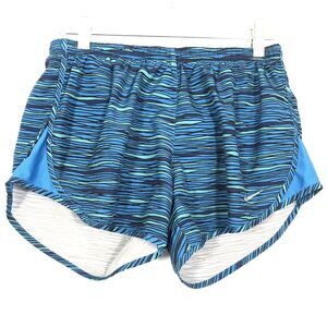 Nike Dri Fit Womens Equilibrium Lined Running Shorts Size Sm Modern Tempo Blue